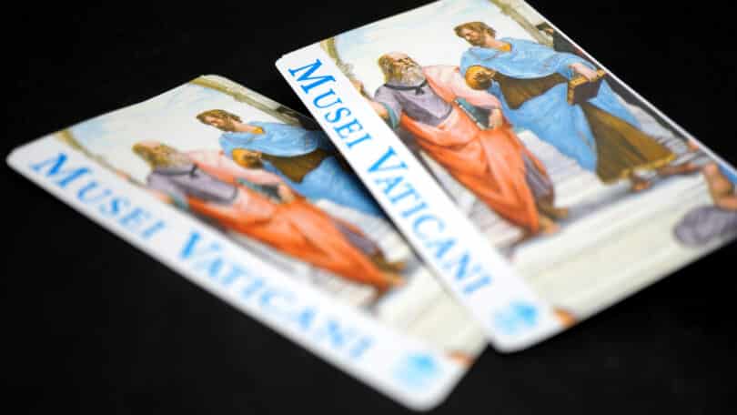 Ein Paar Eintrittskarten für die Vatikanischen Museen
