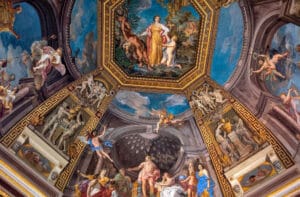 Decke des Saals der Musen, Pio-Clementino-Museum, Vatikan