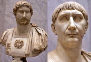 Kaiser Hadrian und Kaiser Trajan - Vatikanische Museen, Braccio Nuovo