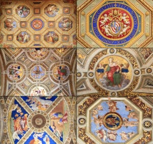 Details aus den Raphael-Zimmern - Vatikanische Museen, Rom