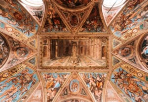 Die Decke im Konstantin-Saal, Raffael- Räume - Vatikanische Museen - 2